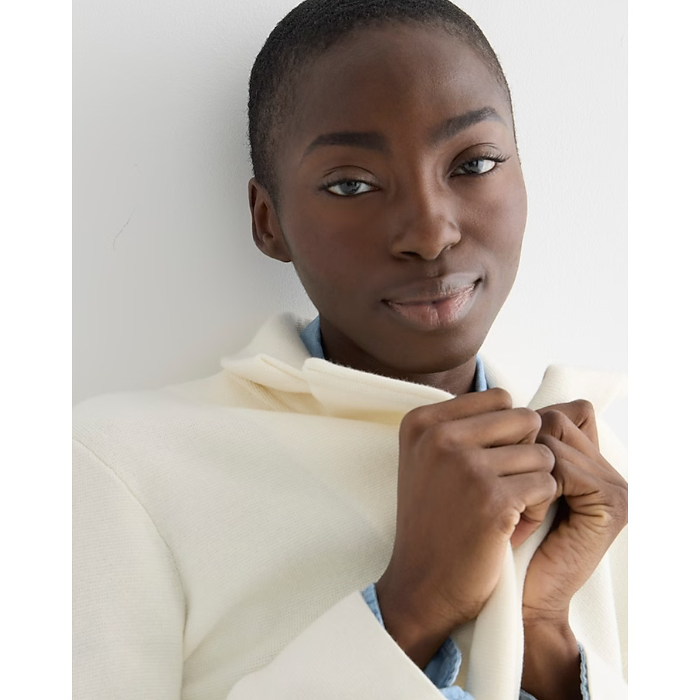 NWT J. Crew Cecile Relaxed Sweater Blazer S Cream White J.Crew - Picture 4 of 6